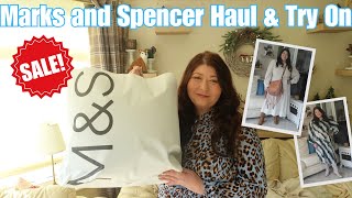 MARKS amp SPENCER SALE CLOTHING HAUL amp TRY ON PLUS SIZE OVER 50S  CURVY SIZE 18 [upl. by Ashjian265]