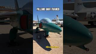 FOLLAND GNAT TRAINER PimaAirSpaceMuseum AZ shorts shortvideo airplane aircraft [upl. by Lleruj]