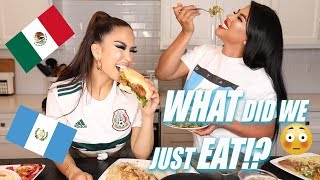 MEXICAN VS GUATEMALAN FOOD🔥  iluvsarahii [upl. by Elbring843]