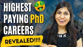 Best high paying PhD Career Options 🔥🤯 [upl. by Uda]