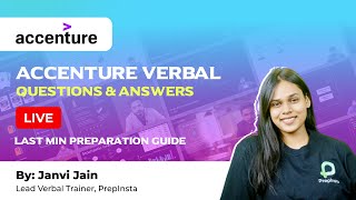 Accenture Verbal Questions amp Answers  Accenture Last min Preparation [upl. by Nwahsear]