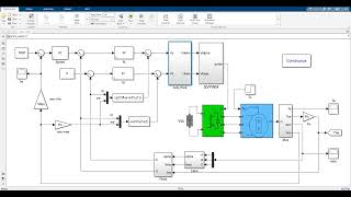 Three phase permanent magnet synchronous motor PMSM SVPWM vector control PMSM PI matlabsimulink [upl. by Laup]