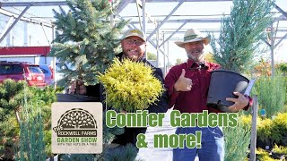 Conifer Gardens amp more  Rockwell Farms Garden Show 19 [upl. by Aneleh]