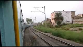 Entering Muzaffarpur Junction  GD WDM3A Curves 21 coach [upl. by Cynde]