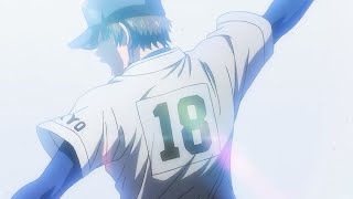 Sawamuras pitching vs Ouya Metropolitan  Ace of Diamond [upl. by Annoyk]