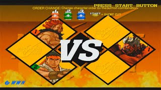 Capcom VS SNK 2 Akuma and Ryu arcade mode [upl. by Narcissus917]