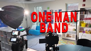 One Man Band Corporate Video Shoot  FS7 NYC Vlog 001 [upl. by Culosio897]