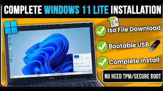 How to Install Windows 11 LITE On Any PCLaptop 2024 Windows 11 LTSC🔥⚡Official Windows 11 Lite🤯 [upl. by Agamemnon]