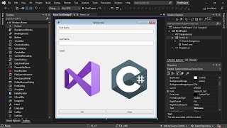 Create Your First C Windows Forms Application using Visual Studio 2022 [upl. by Nylsoj]