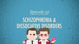 Schizophrenia and Dissociative Disorders Crash Course Psychology 32 [upl. by Stempien327]