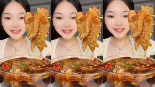 Eat Spicy Marinated Jellyfish Sashimi  YUANYUAN ASMR [upl. by Dianthe]