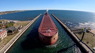 Paul R Tregurtha Arrival Duluth Canal [upl. by Eseerehc825]