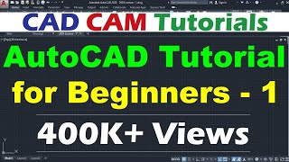 AutoCAD Tutorial for Beginners  1 [upl. by Ennalorac]