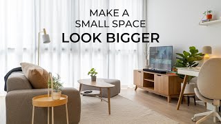 12 Design Tips For Small Spaces  How To Make It Look amp Feel Bigger [upl. by Clayson]