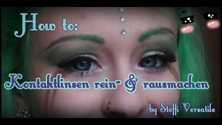 How to Kontaktlinsen rein amp rausnehmen [upl. by Yrallih794]