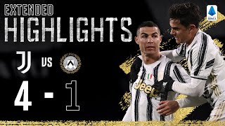 Juventus 41 Udinese  Clinical Finishing from CR7 Dybala amp Chiesa  EXTENDED Highlights [upl. by Orvan]