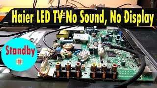 Haier LED TV No Sound No Display Standby Only Issue Resolved in UrduHindi [upl. by Bronez]