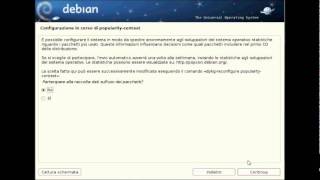 Debian Installazione di Debian 6  32bit  NetInstall [upl. by Ttereve]