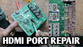 LG LED TV HDMI port replace  kaise HDMI port repair kare [upl. by Huntlee]