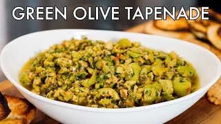 Green Olive Tapenade Recipe [upl. by Castor]