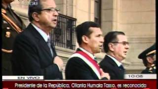 Reconocimiento del Presidente Ollanta como Jefe Supremo de las FFAA y PNP [upl. by Rednael946]