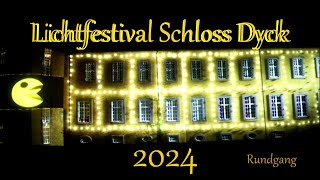 Schloss Dyck Lichtfestival 2024 4 K [upl. by Zacarias983]