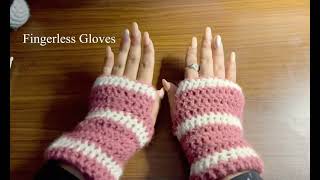 Easy Fingerless Gloves Crochet pattern Tutorial [upl. by Fran]