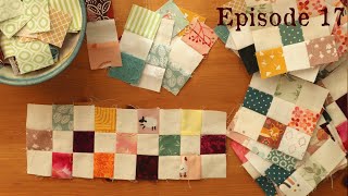 Making Tales Episode 17  The Beginnings of Tildas 1 Inch Square Postage Stamp Quilt [upl. by Meris778]