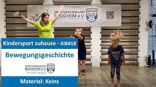 Kindersport zuhause  KiB 18 „Ein Besuch am Strand“ Bewegungsgeschichte [upl. by Lennahs]