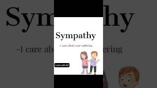 Apathy VS Empathy VS sympathy grammar languagelearning esllearners english education [upl. by Eitsim]