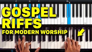 Play Gospel Keys Riffs  Beginner Worship Piano [upl. by Eelik57]