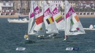 Womens Laser Radial Sailing Final Full Replay  London 2012 Olympics [upl. by Alwitt]