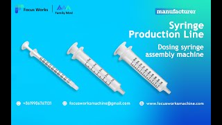 two part syringedosing syringe assembly machine [upl. by Leahcimdivad802]