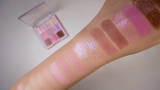 Dasique Berry Smoothie Palette Live Swatches Eyeshadow Application [upl. by Robbie]