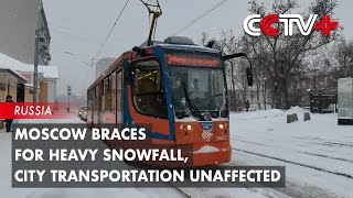 Moscow Braces for Heavy Snowfall City Transportation Unaffected [upl. by Harilda]