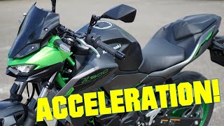 2024 KAWASAKI Z500 SE  ACCELERATION ENTERING HIGHWAY [upl. by Thgiwed992]