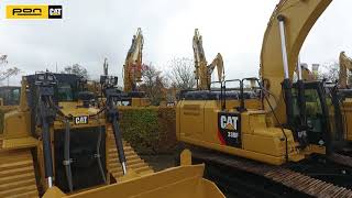 Serielevering af Cat gravemaskiner og Cat dozer til Robert Hansen Maskinudlejning [upl. by Mencher872]