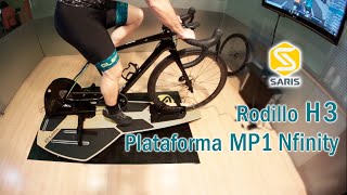 Rodillo ciclismo Saris H3  plataforma MP3  Sesiones indoor más divertidas [upl. by Ahso]