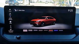 2024 Honda Accord Hybrid Tutorials  Changing The OnScreen Accord Color [upl. by Ahtennek]