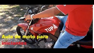 Aula de moto para iniciantes segunda aula [upl. by Rednasxela]