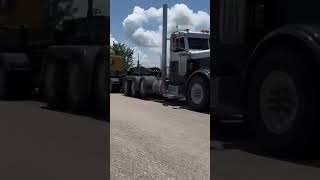 swap out in austin tx 379 peterbilt bigrig heavyhaul catexcavator trucking [upl. by Danita308]