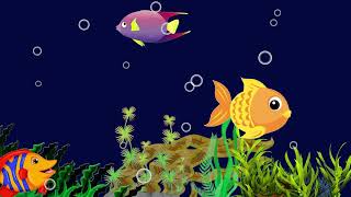 Calming Undersea Animation fish Lullaby Bedtime Lullabies for baby sleep music fish lullaby 9 [upl. by Solram]