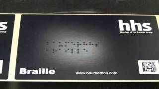 Digital Braille printing [upl. by Notelrac]