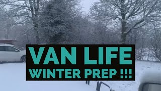 Van life  Winter Prep [upl. by Etnahc]