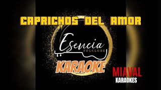 CAPRICHOS DEL AMOR KARAOKE  Esencia [upl. by Amabel]