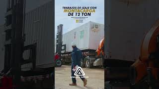 TRABAJOS DE IZAJE CON MONTACARGA DE 12 TONELADAS [upl. by Lorrin]