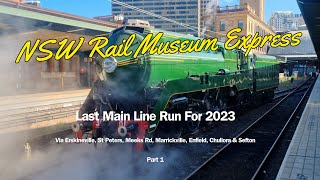 Steam Locomotive 3801  Last Main Line Run for 2023  Rail Museum Express  Part 1 [upl. by Bever]