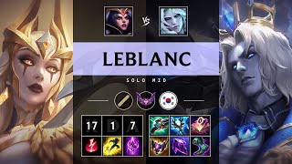 LeBlanc Mid vs Viego Legendary  KR Master Patch 1419 [upl. by Ecnerwal]