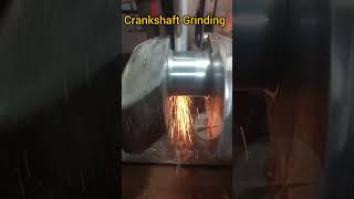 Crankshaft grinding machine grinding crankshaft shorts [upl. by Yort]