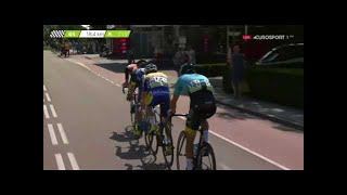 BinckBank Tour 2017 Stage 1 Final Kilometers [upl. by Ynneb766]